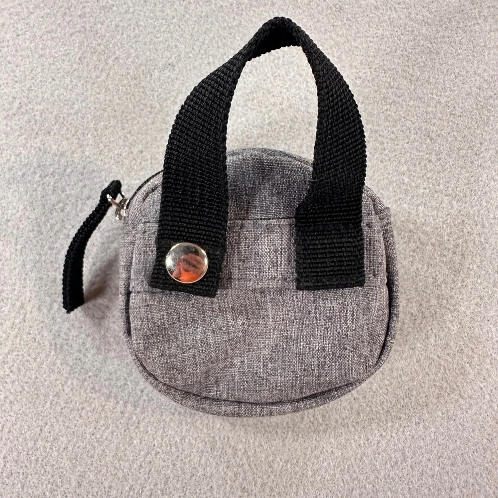 Skip Hop Pacifier Pocket Grey Heathered Accessory Pouch with Snap Strap